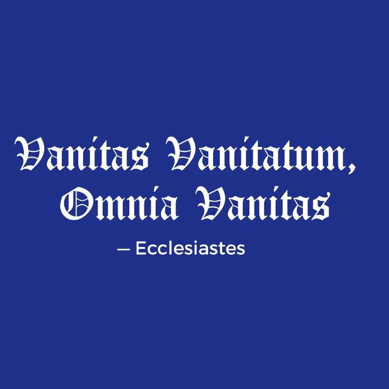 Vanitas Vanitatum Ecclésiaste Imprimé Tee