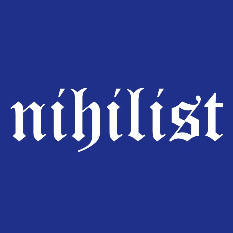 Conception de logo typographique gothique nihiliste