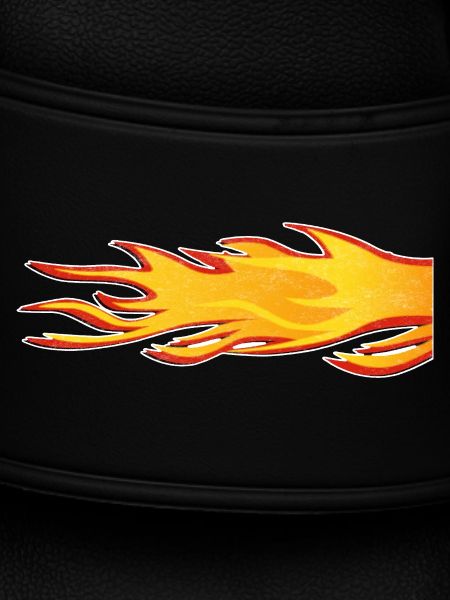 Flame Burning Tail Exhaust