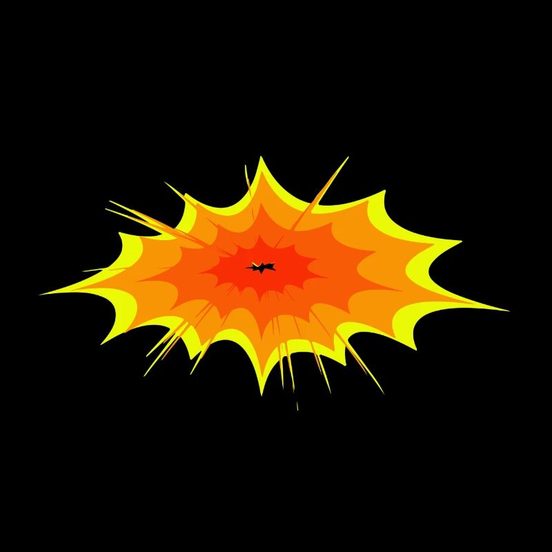 explosion star flame splash color blobs colorful