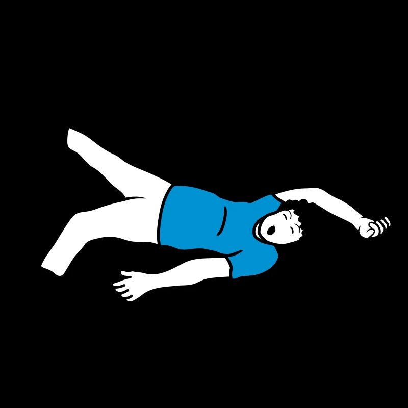 Passed out man design