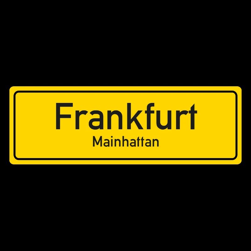 Frankfurt place name sign Germany