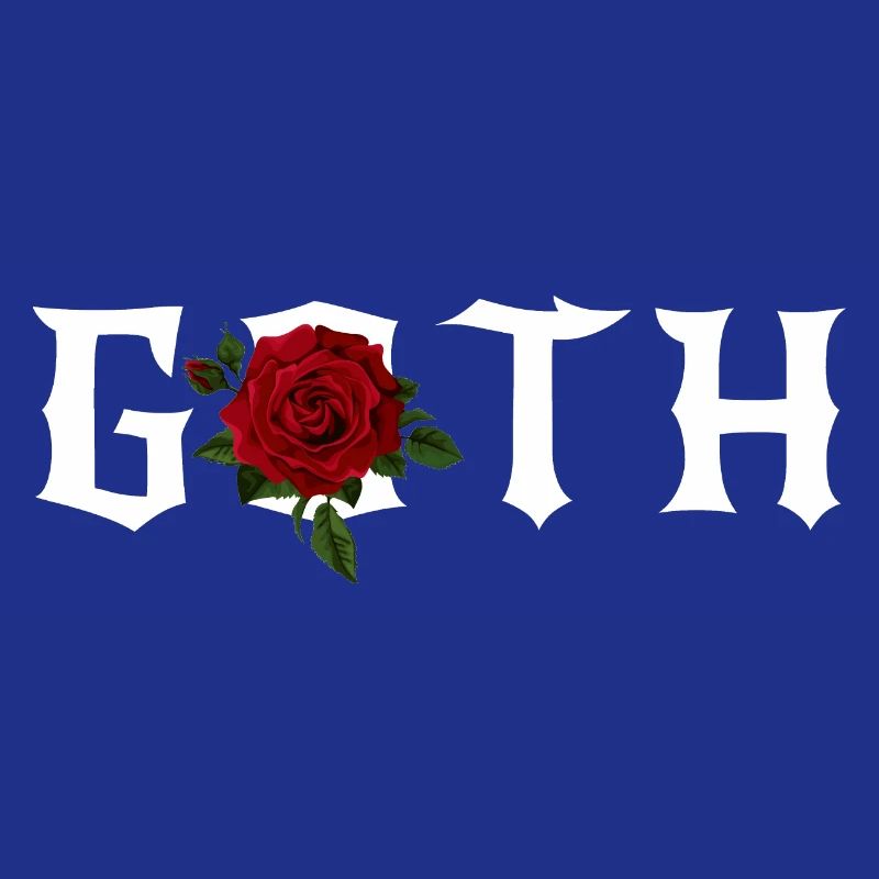 Goth, Gothic Theme with a Red Rose