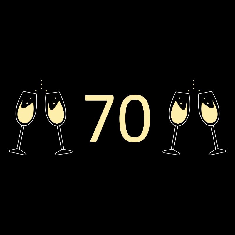 70e anniversaire 70e anniversaire 70 numéro 70 blanc