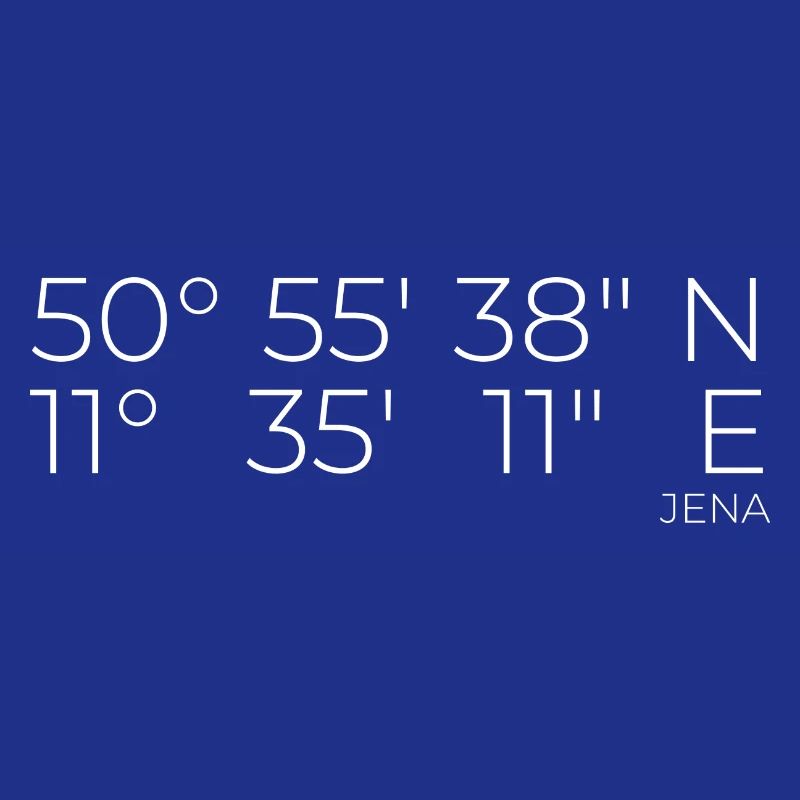 Coordinates Jena, Thuringia