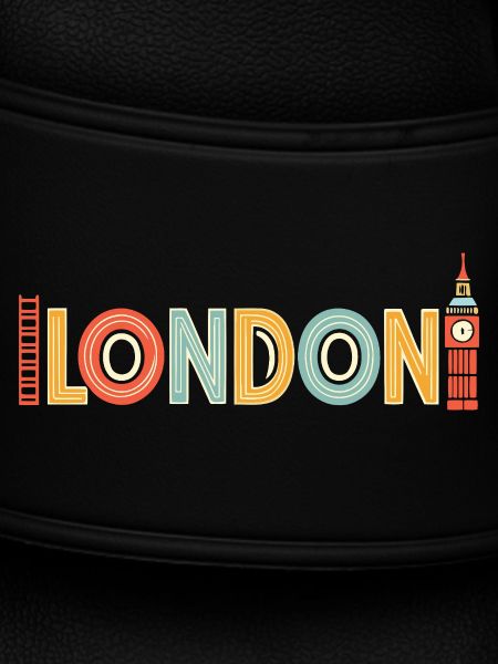 Multicoloured retro London