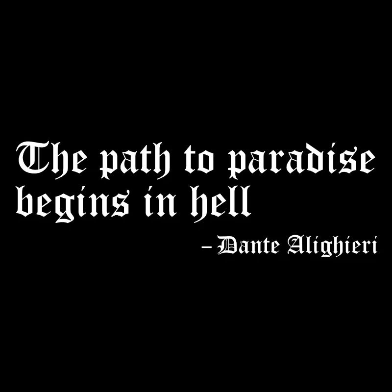 Le chemin du paradis commence en enfer par Dante Alighieri