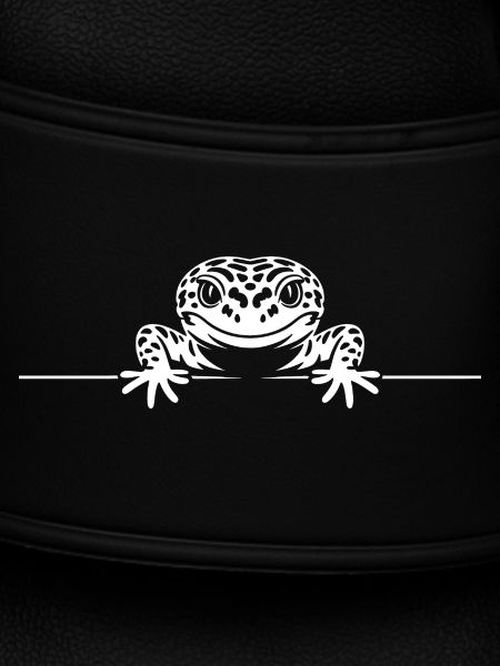 Peekender Frosch Silhouette