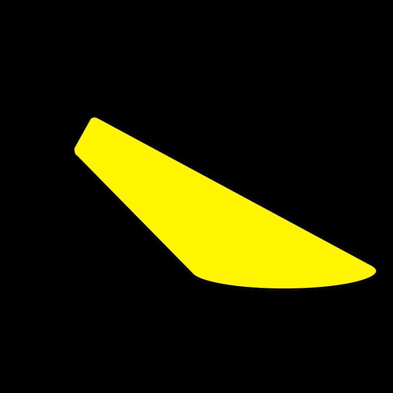 Headlights on stand with light cone two-tone