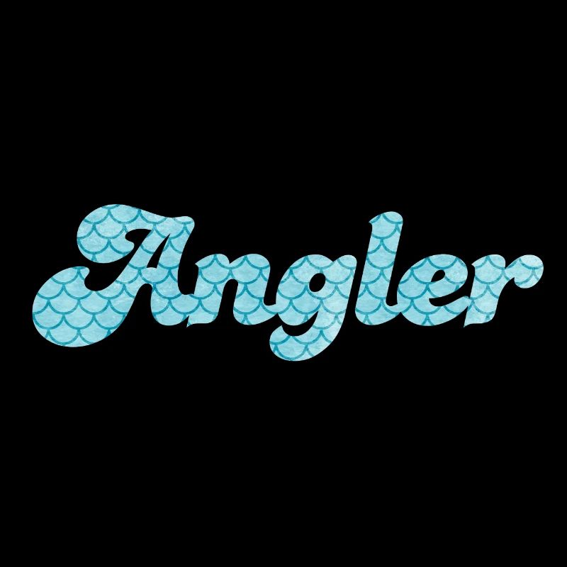 Angler Scale Sayings Pisces Sea Pattern Hobby