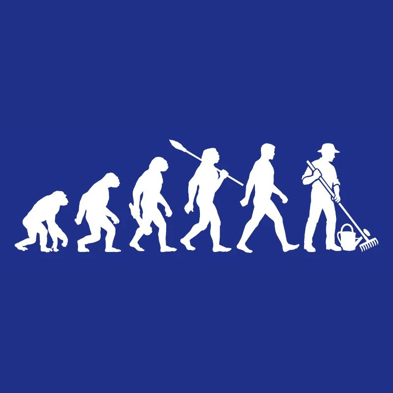 Evolution - Gärtner - Garten - Gartenarbeit