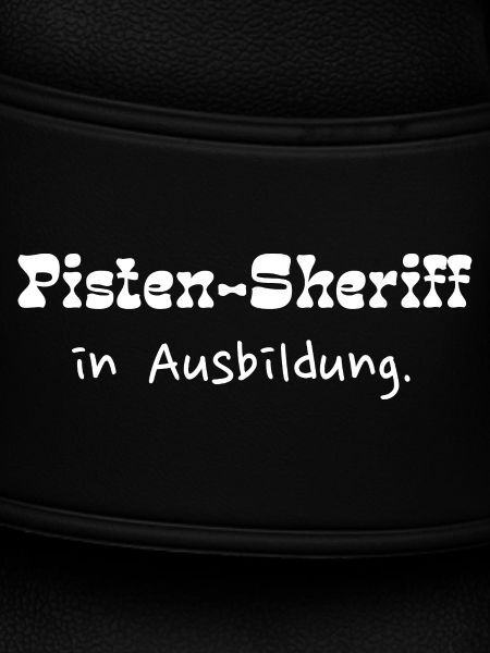 Piste sheriff in training