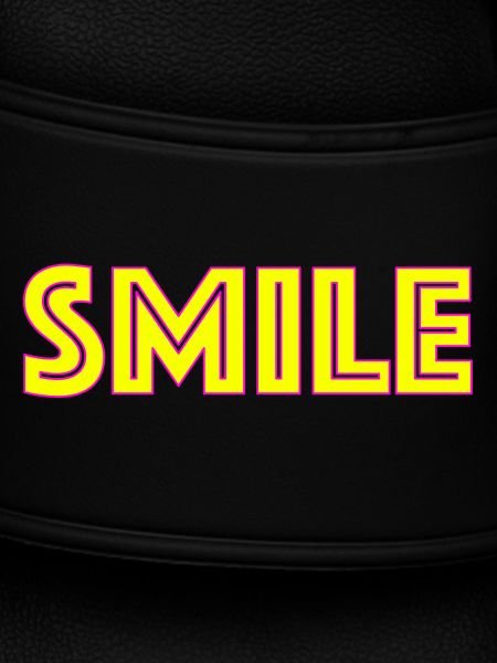 Neon Smile lettering