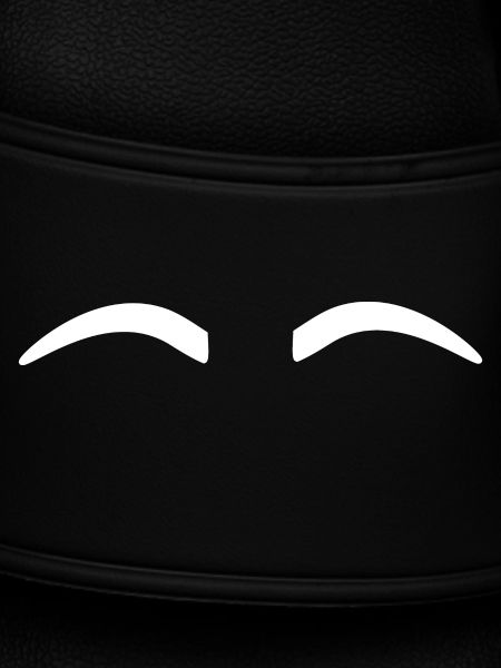 Eyebrows white smooth