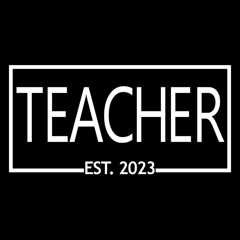 Teacher Est. 2023 Graduated Education Teacher Gift