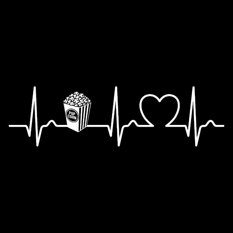 Courbe ECG Popcorn - Courbe cardiaque - Pouls - Alimentation
