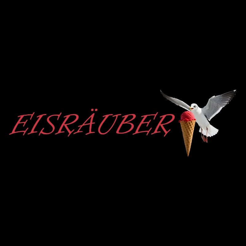 Eisräuber Design mit fliegender Möwe