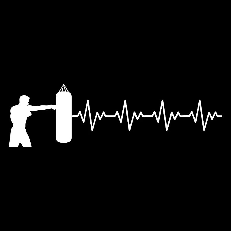 Boxer Boxer Punching Bag Boxing ECG Heartbeat
