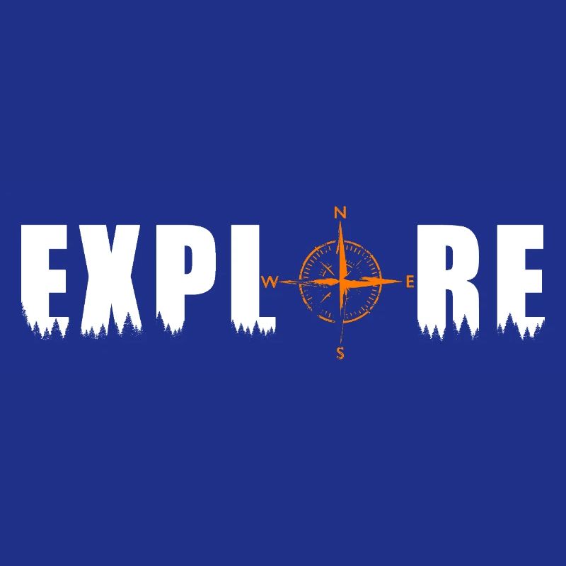 Explore Motiv mit einem Kompass