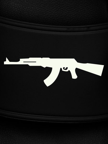 Gewehr Silhouette im Minimalstil