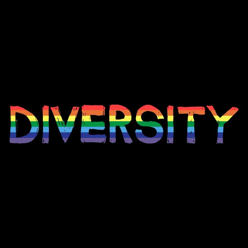 Diversité Diverse drapeau arc-en-ciel