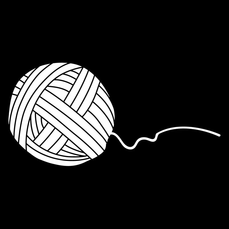 Laine Wollenkneuel blanc (objet vectoriel)