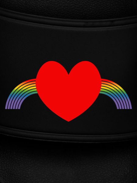 Rainbow pride heart