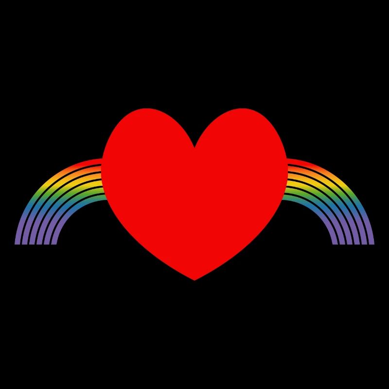 Regenbogen pride herz
