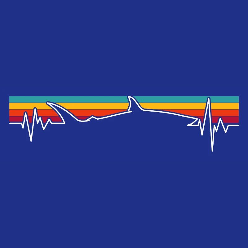 Retro Sunset Wolf Pulse
