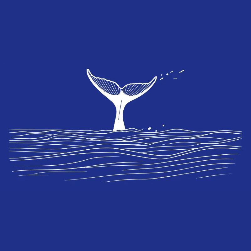 Queue de baleine - Blanc