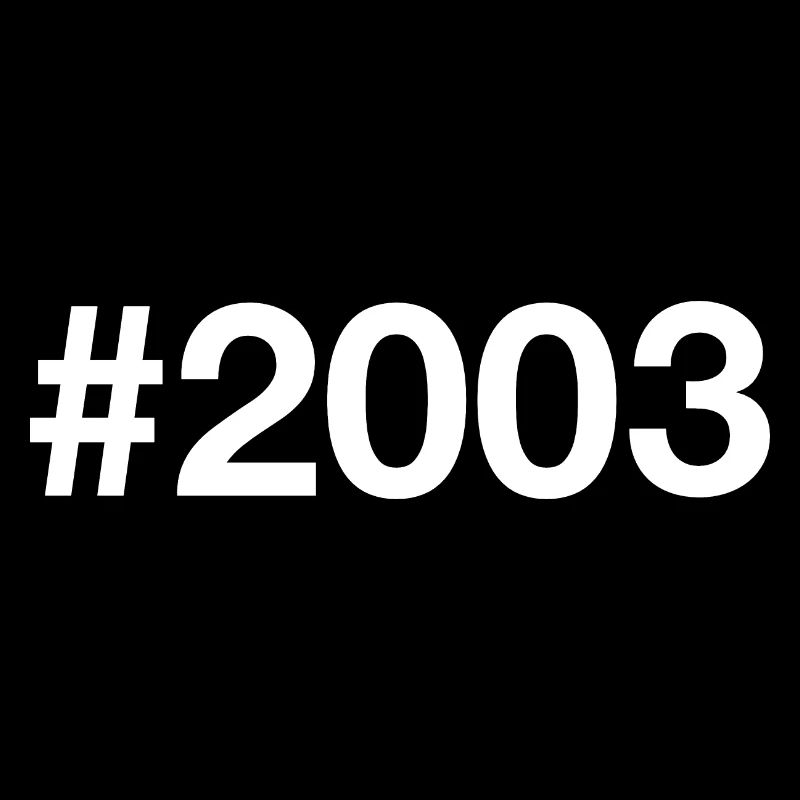 2003 Hashtag 23 ans 23e anniversaire