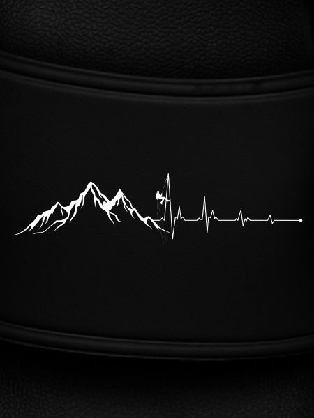 Mountain Peak Heartbeat Design