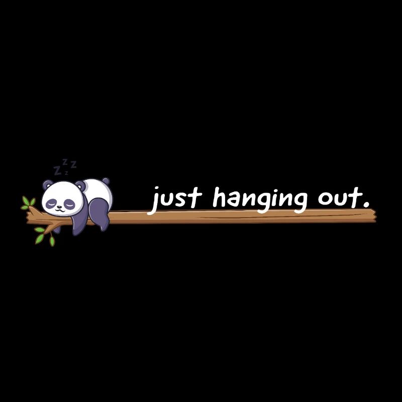 Just Hanging Out – Süßes Panda Chill Design