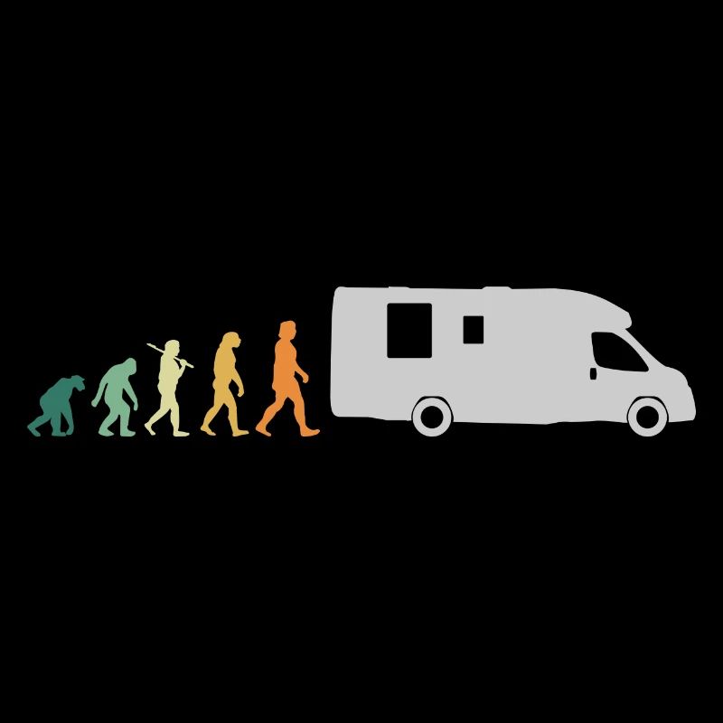 Camping Pensioner Retro Style - Evolution Grandpa