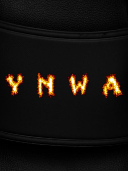 Flaming Letters Print