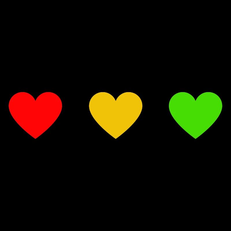 Reggae Love Rastafari Dreadlocks Herz Geschenk