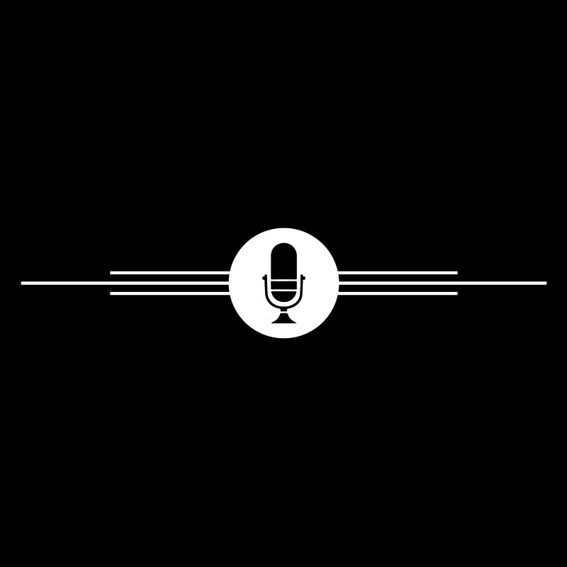 Microphone d’icône de podcast