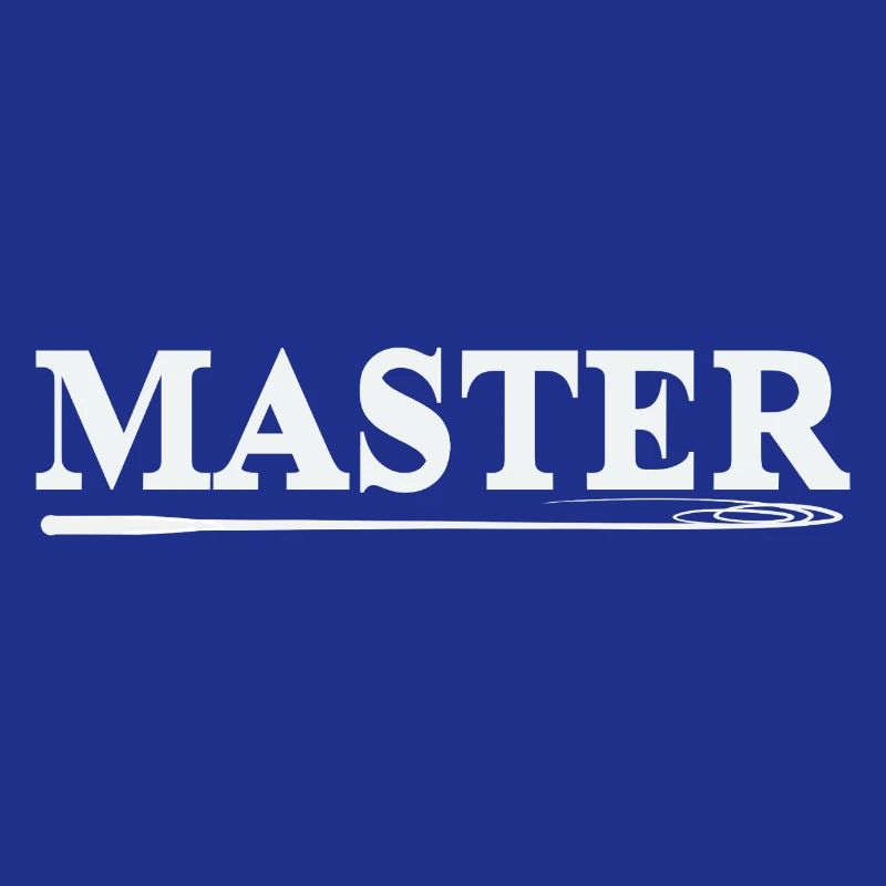 MASTER Whip Logo in White – BDSM Bold Statement