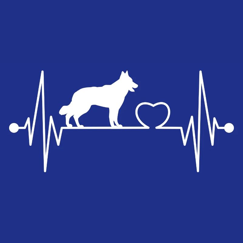 Weißer Schweizer Schäferhund Herzschlag