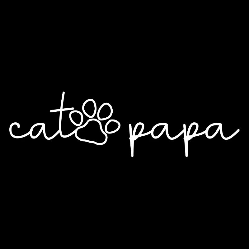 Cat Papa - Mignon Paw Cat Lover Papa Propriétaire de chat