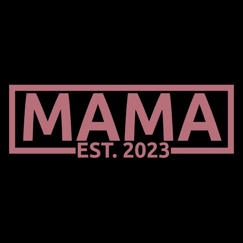 Mama Est. 2023, Werdende Mutter, Schwangerschaft Enthüllung