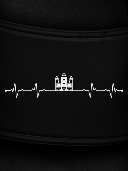 Heartbeat Skyline Silhouette