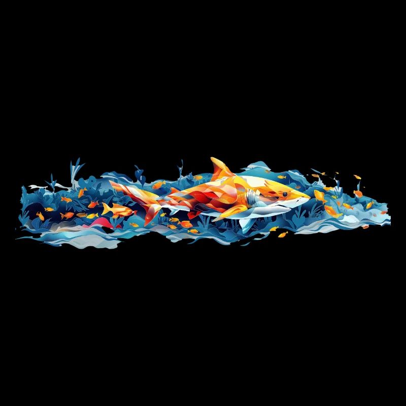 Requin et poisson