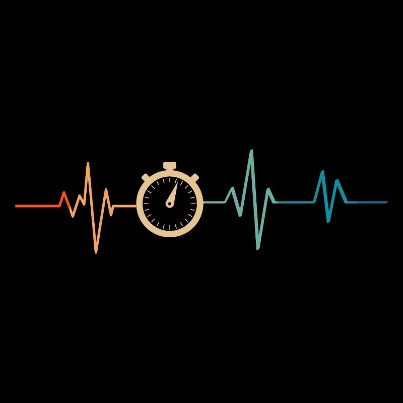 Heartbeat Retro Stoppuhr