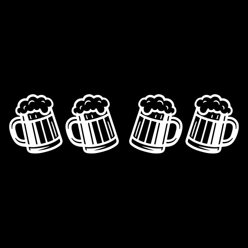 Bierglas Symbole Bier