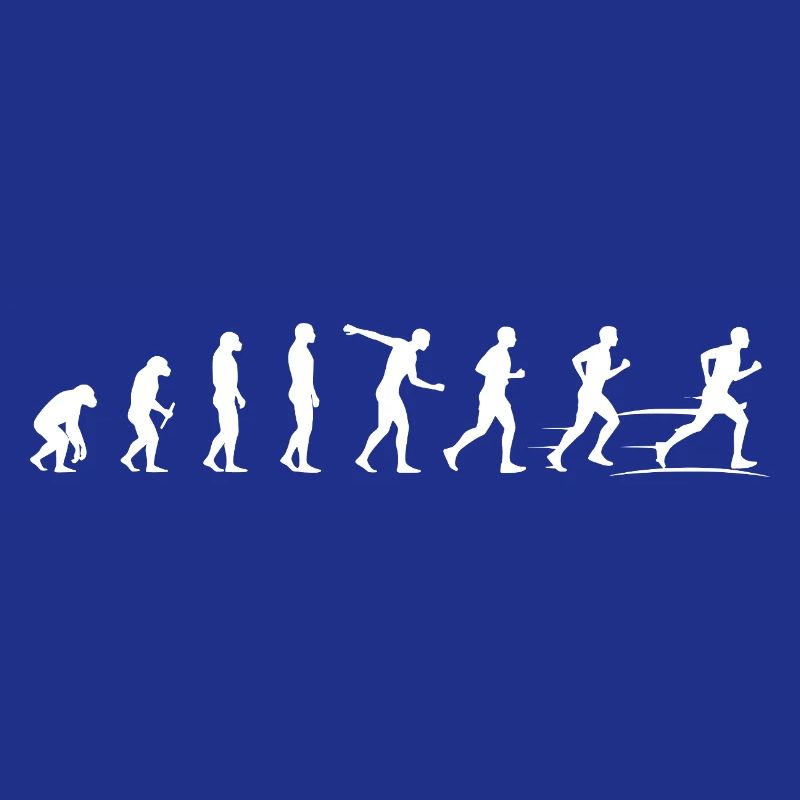 Evolution der Bewegung - Läufer Marathon 