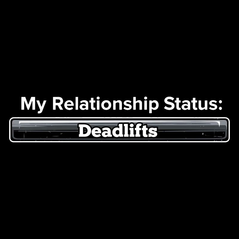 Mon statut relationnel : Deadlifts Drôle Gym