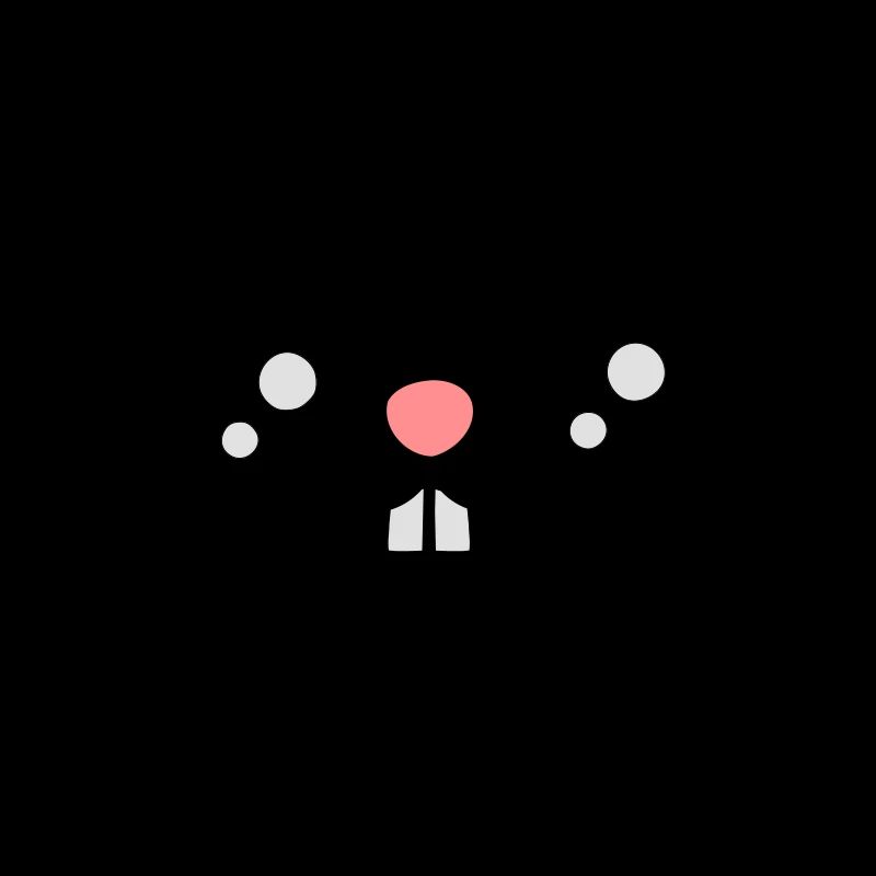 Pâques présente le joli visage de lapin / dents de lapin