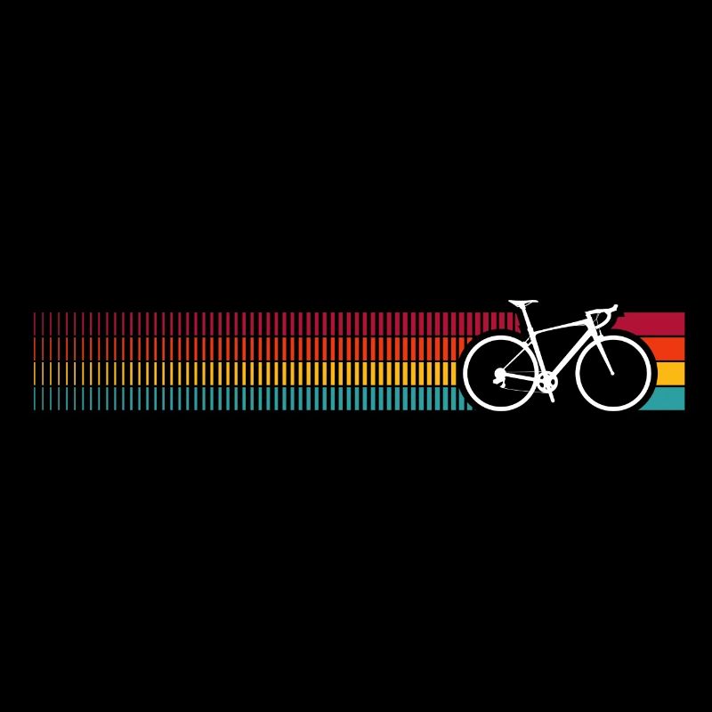 Vibrant Rainbow Bicycle Pattern