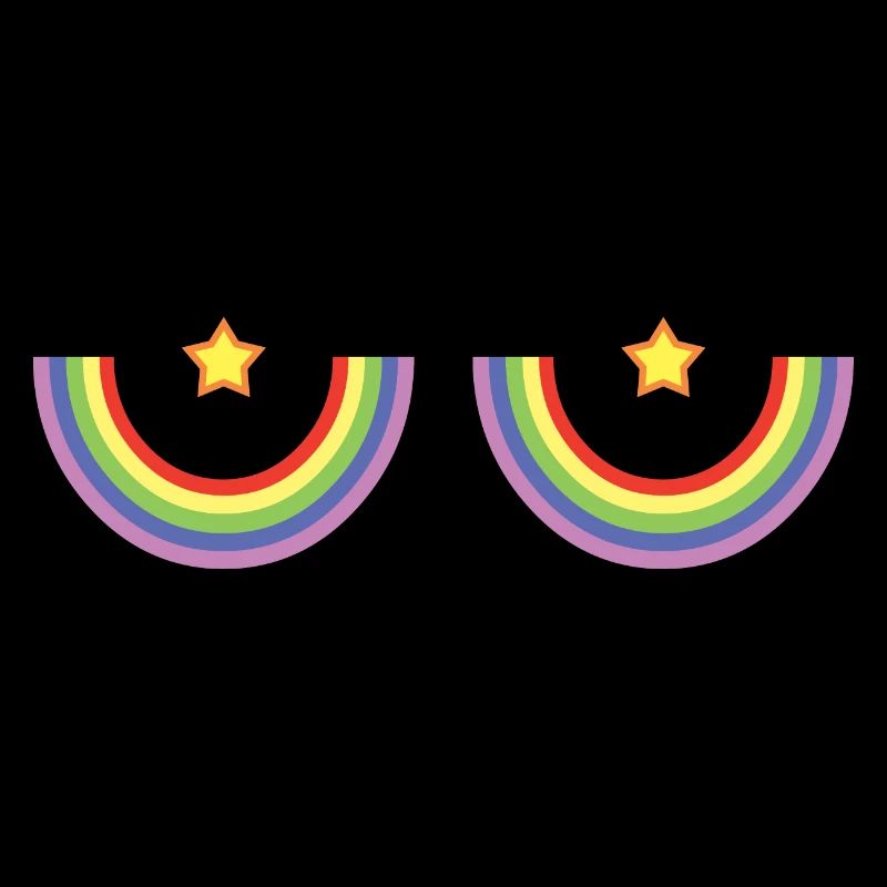 Rainbow Boobs LGBTQ Pride - Lesbisch, Schwul, Gleichberechtigung